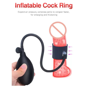 Inflatable sperm - locking ring